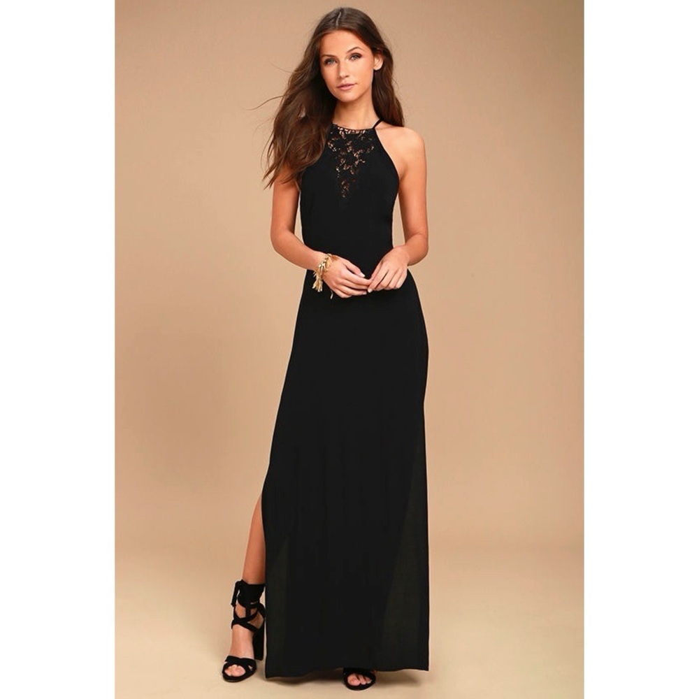 NWT ASTR The Label Petra Halter Maxi Dress
